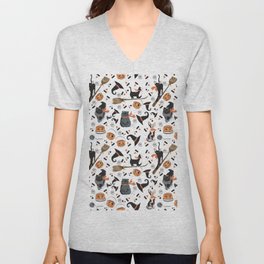  Witch cats V Neck T Shirt