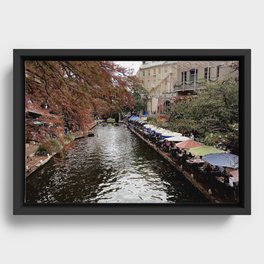 San Antonio Riverwalk Framed Canvas