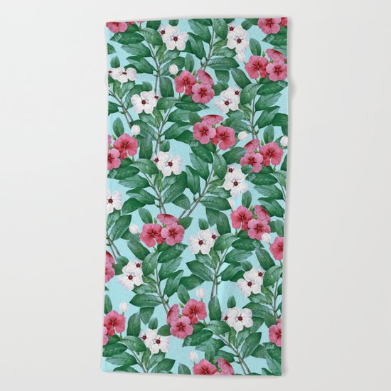 Flower garden II Beach Towel