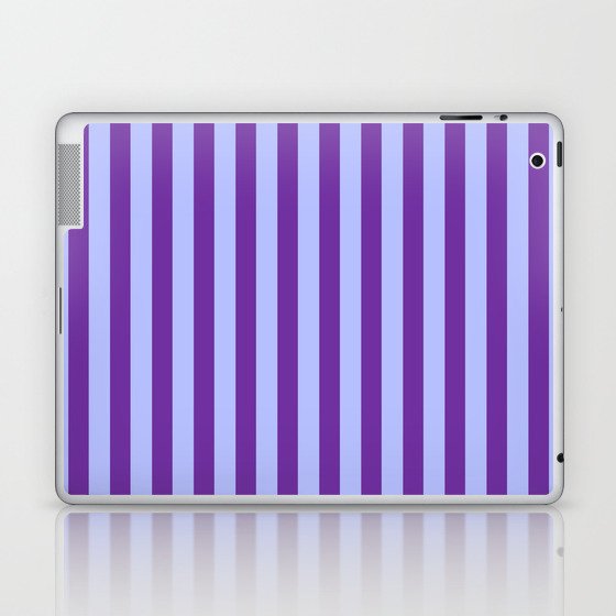 Combi Stripes - purple and lavender Laptop & iPad Skin