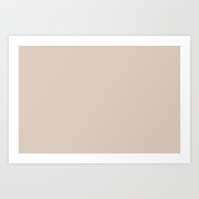 Pale - Pastel - Light Beige Solid Color Parable to Pink Tint 12-1404 Print by Simply_Solid_Colors |