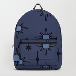 Atomic Sky Starbursts Navy Blue Backpack