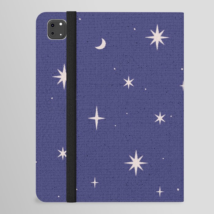 Starry night dark blue iPad Folio Case