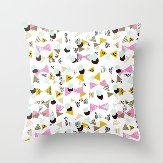Ralea - abstract design triangle geometric circle print texture dots mid century modern graphic ...