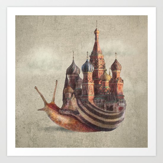 The Snail's Daydream Art Print