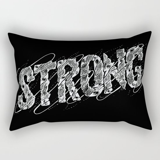 STRONG (White type) Rectangular Pillow