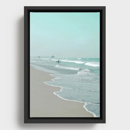 Surf City Framed Canvas