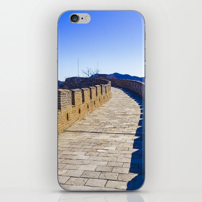 China Photography - Great Wall Of China Under The Cold Blue Sky iPhone Skin