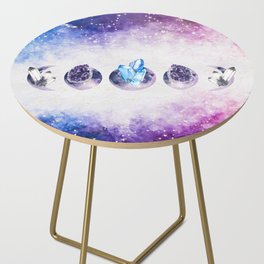 Crystal Moon Phases Side Table
