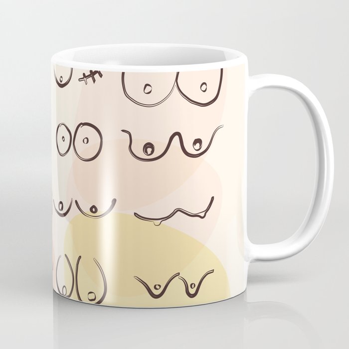 Modern Abstract All Boobies are Beautiful Coffee Mug