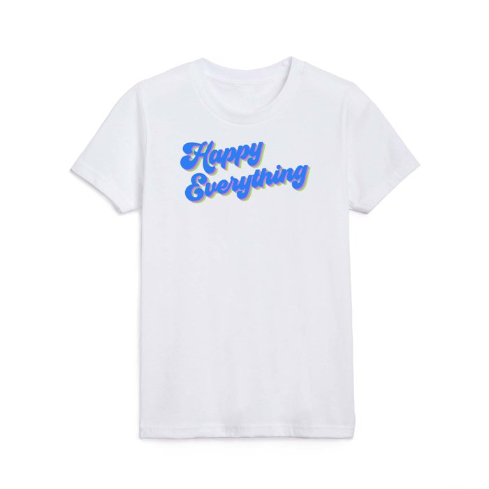 Happy Everything in Lime Kids T Shirt