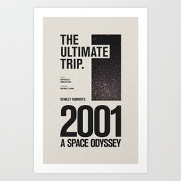 2001: A Space Odyssey Movie Poster Art Print