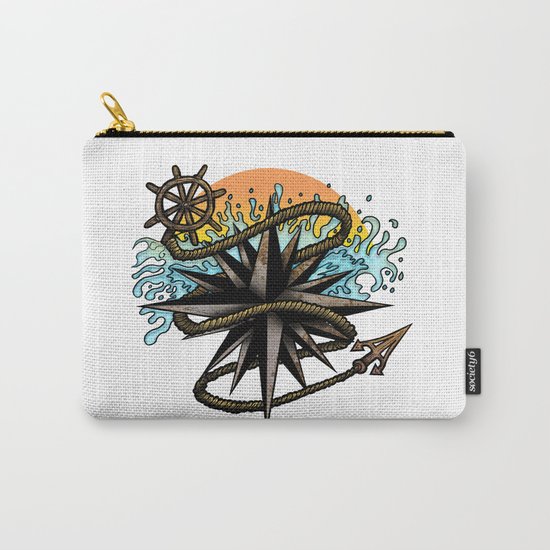 Nautical Splash Carry-All Pouch