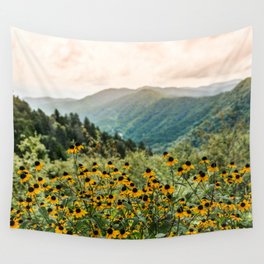 Smoky Mountains Wildflower Nature Photography Wall Tapestry
