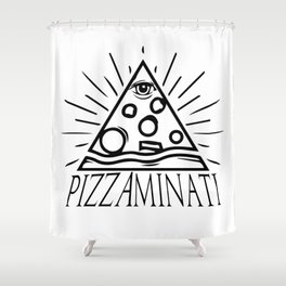 Pizzaminati Shower Curtain
