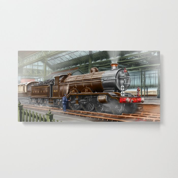LBSC Atlantic Express Locomotive “Beachy Head” Metal Print
