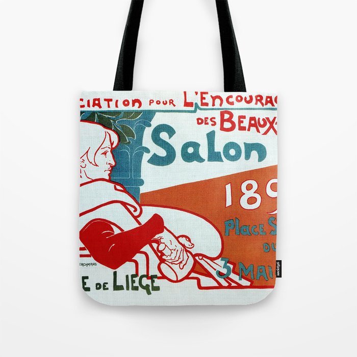 Liège 1896 Art salon Tote Bag