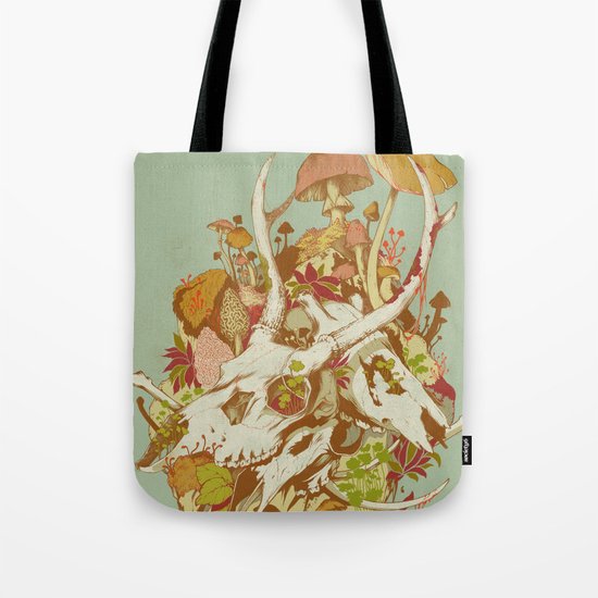 skulls in spring Tote Bag