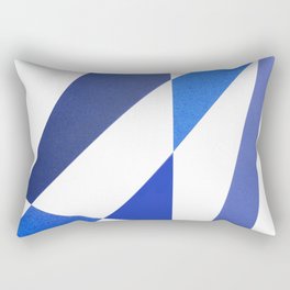 Triangulos azules Rectangular Pillow