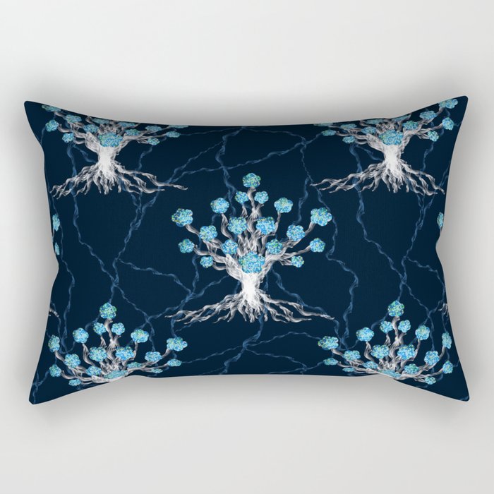 Isadore Kennesi - The GlitterMist Tree Rectangular Pillow