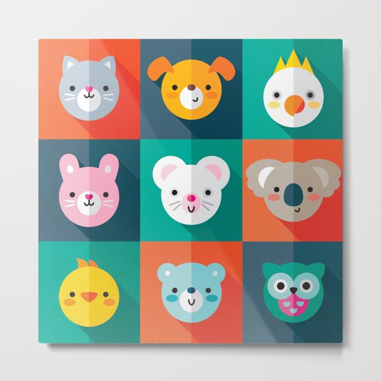 PET PARADE Metal Print