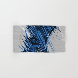 Blue Black and Grey Scratchy Background. Hand & Bath Towel