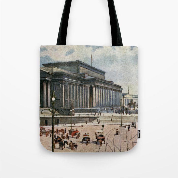  Victorian Liverpool St George's Hall Tote Bag