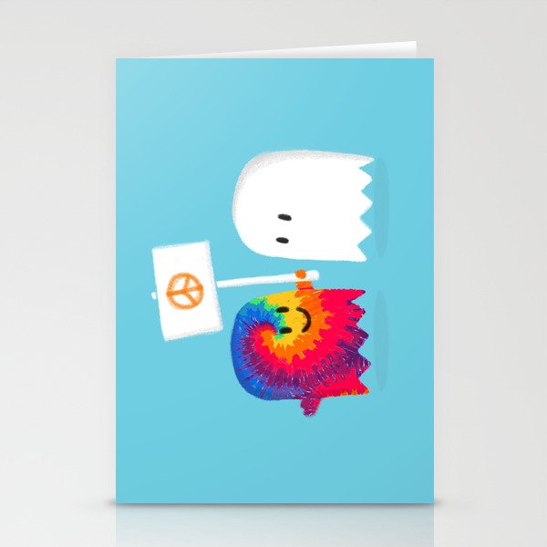 Hippie ghost Stationery Cards