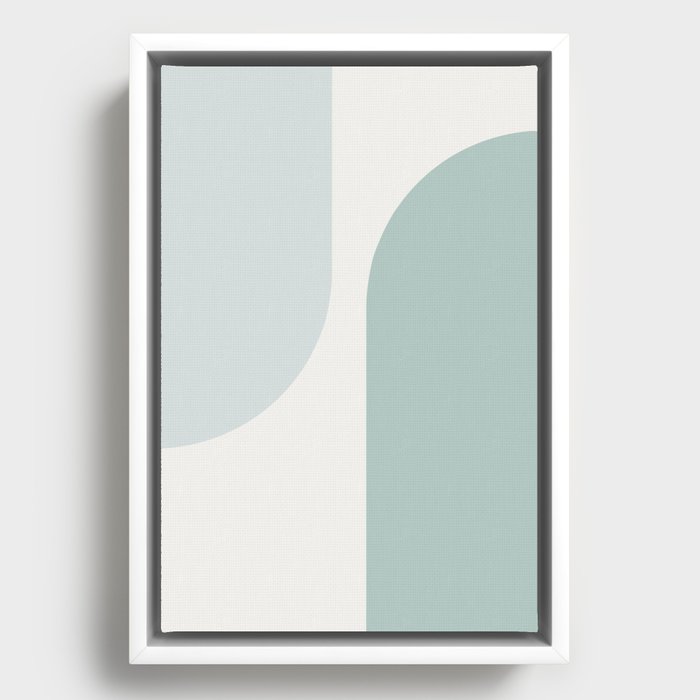 Modern Minimal Arch Abstract XXXV Framed Canvas