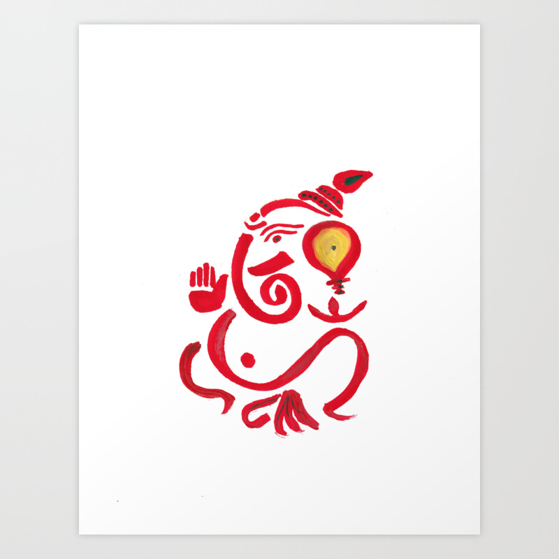 Lord Ganesha Abstract Painting Lord Ganesha Elephant God