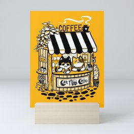 Cat Nap Cafe Mini Art Print