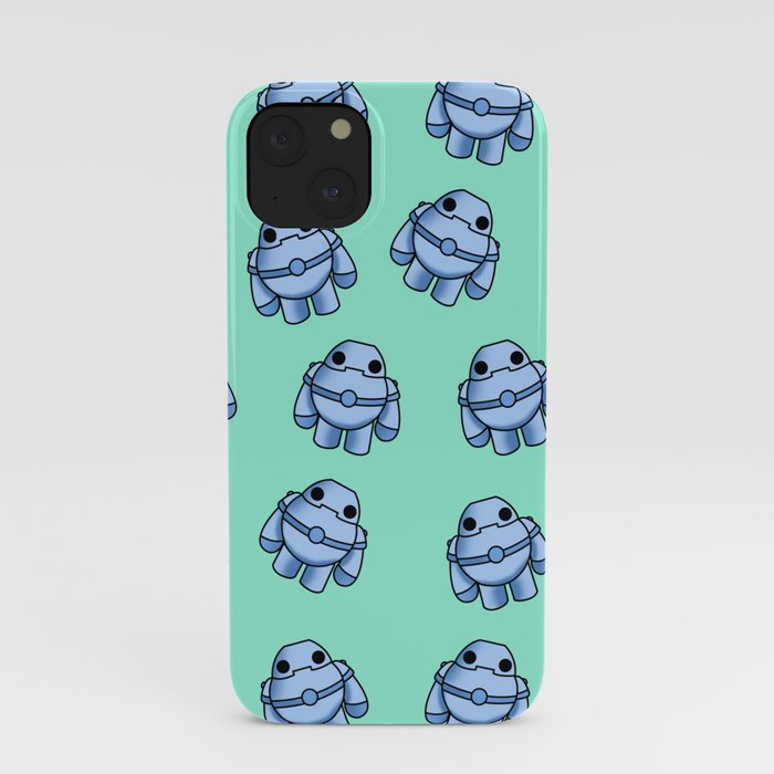 Blue Bots, Robots iPhone Case