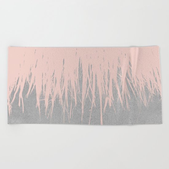 Concrete Fringe Dogwood Beach Towel