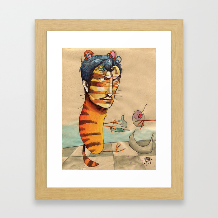 Easy Tiger Framed Art Print By Micaangela Society6