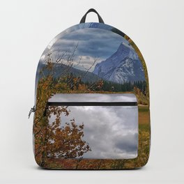 Embracing Change Backpack | Nature, Digital, Autumn, Color, Mountain, Fallcolours, Outdoors, Photo, Banff, Canadianrockies 