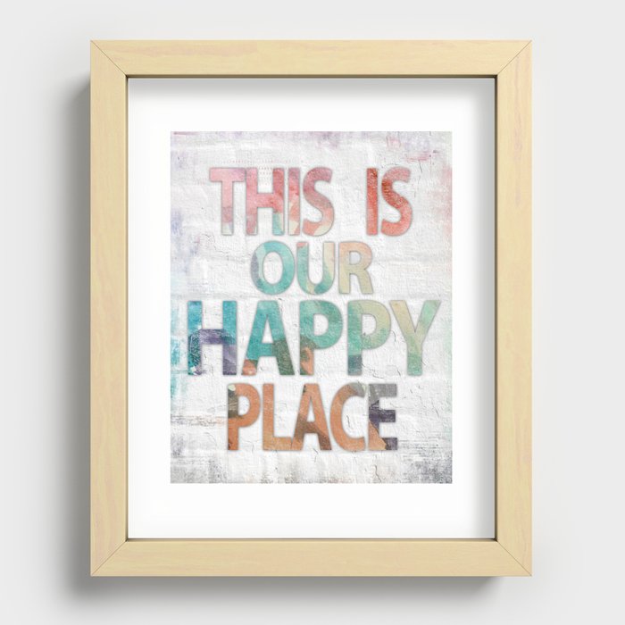 This Is Our Happy Place by Misty Diller Recessed Framed Print