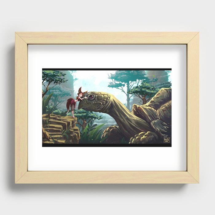 My turtle Recessed Framed Print