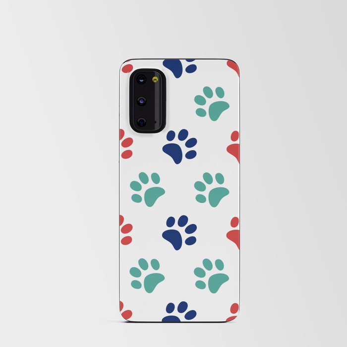 dog paw print pattern Android Card Case