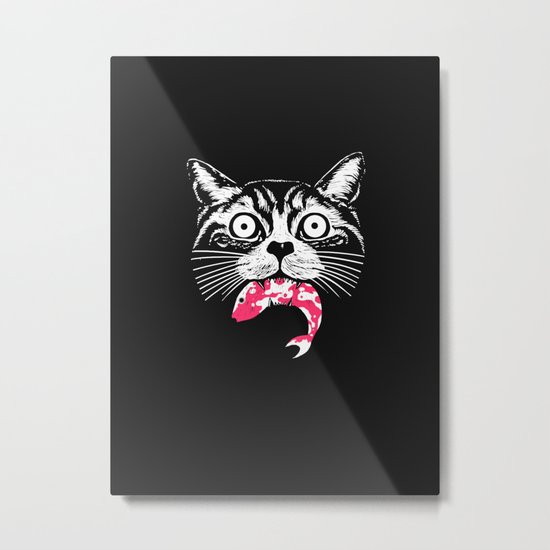 The hungry cat Metal Print