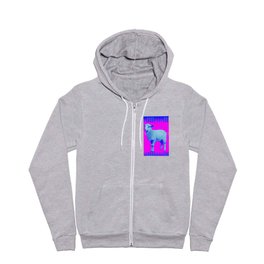 Vaporwave Lamb Full Zip Hoodie