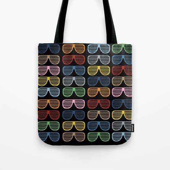 Rainbow Shutter Shades at Night Tote Bag
