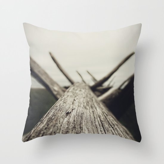 wood Throw Pillow