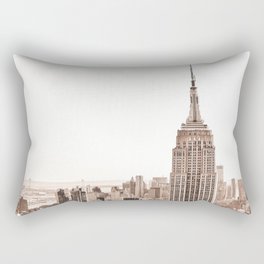 New York City Boho Skyline Rectangular Pillow