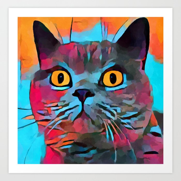 British Shorthair Art Print By Shrenk Society6