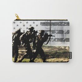 Soldiers and US Flag Carry-All Pouch | 11, 11B, Assault, Infantry, Bravo, Army, Graphicdesign, Grunt, Tactical, Us 