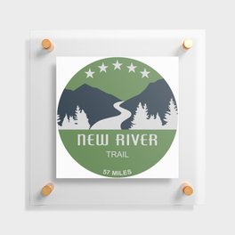 New River Trail Virginia Floating Acrylic Print