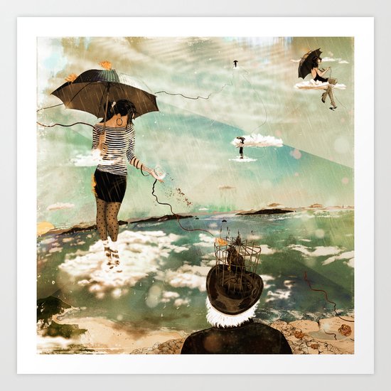 CLOUDWALKERS ONE Art Print