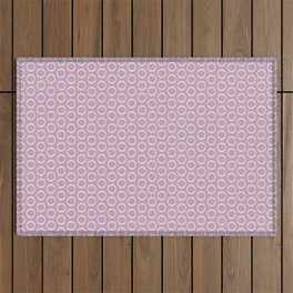 Inky Dots Minimalist Pattern in Light Lilac Lavender Purple Outdoor Rug