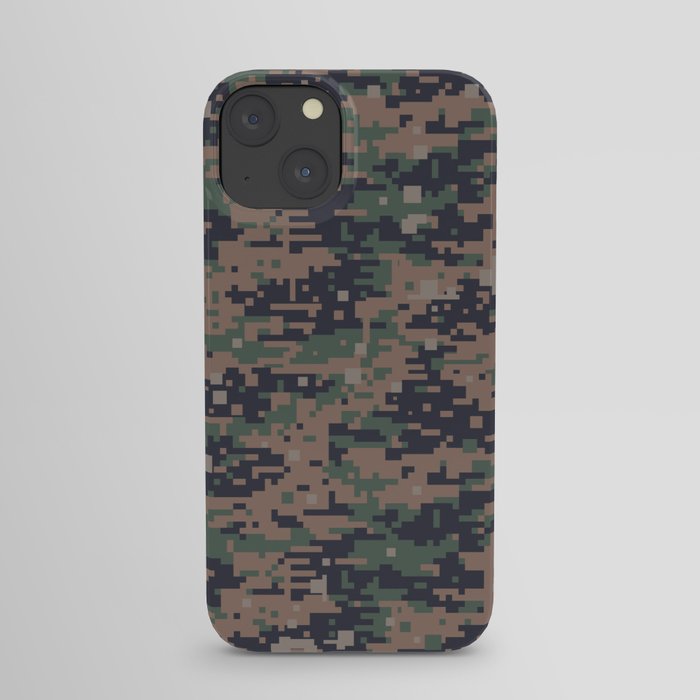 Marines Digital Camo Digicam Camouflage Military Uniform Pattern iPhone Case