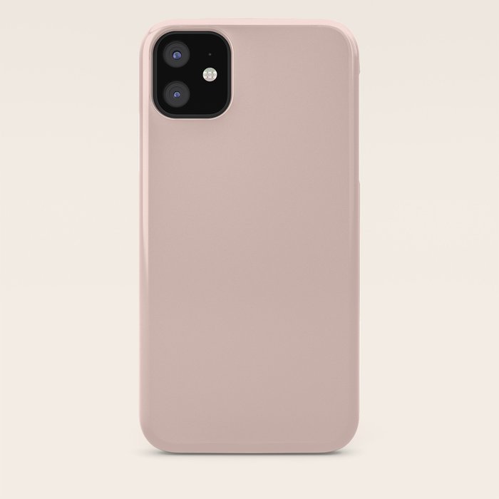Plain Pastel Pink Color Background Iphone Case By Tafida Society6
